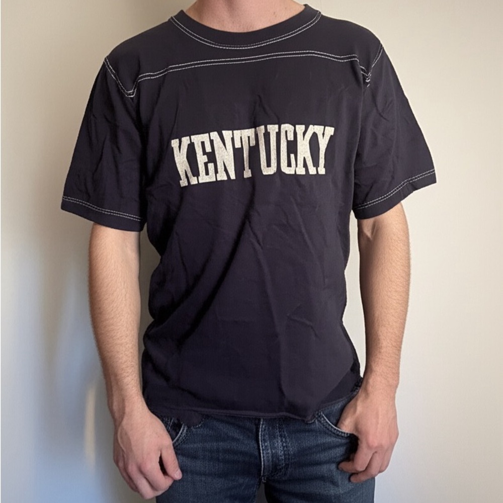 Vintage Kentucky Navy Blue Short Sleeve Tee
